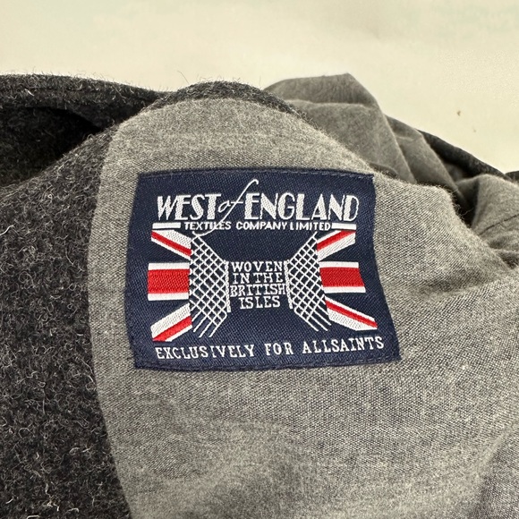 ALL SAINTS CANYON DUFFLE COAT MENS SIZE MEDIUM - Picture 10 of 13